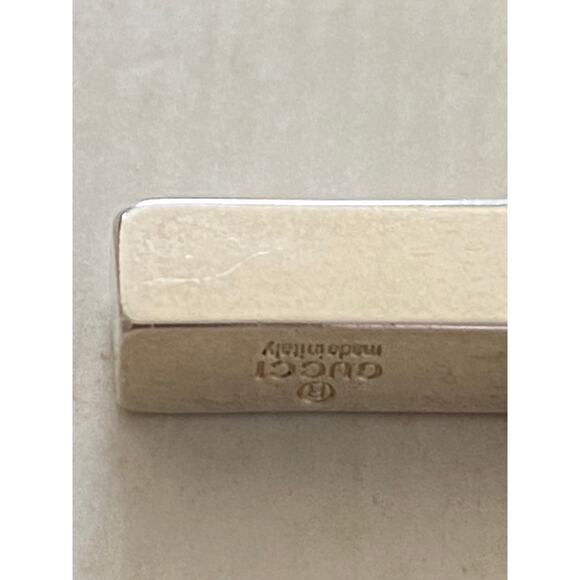 Authentic Gucci Sterling Silver Cross Pendant Necklace 18" - Picture 6 of 8